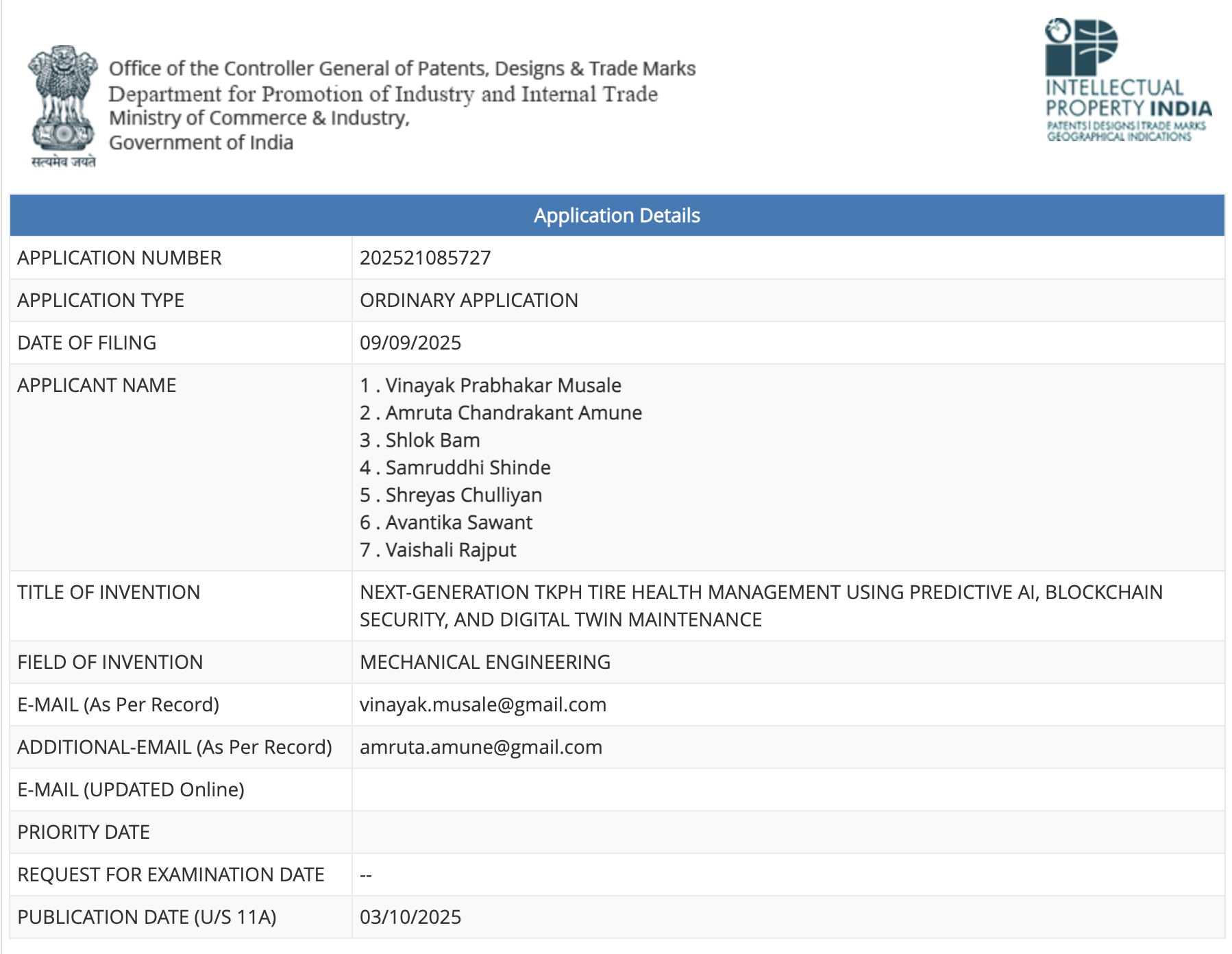 Patent Details